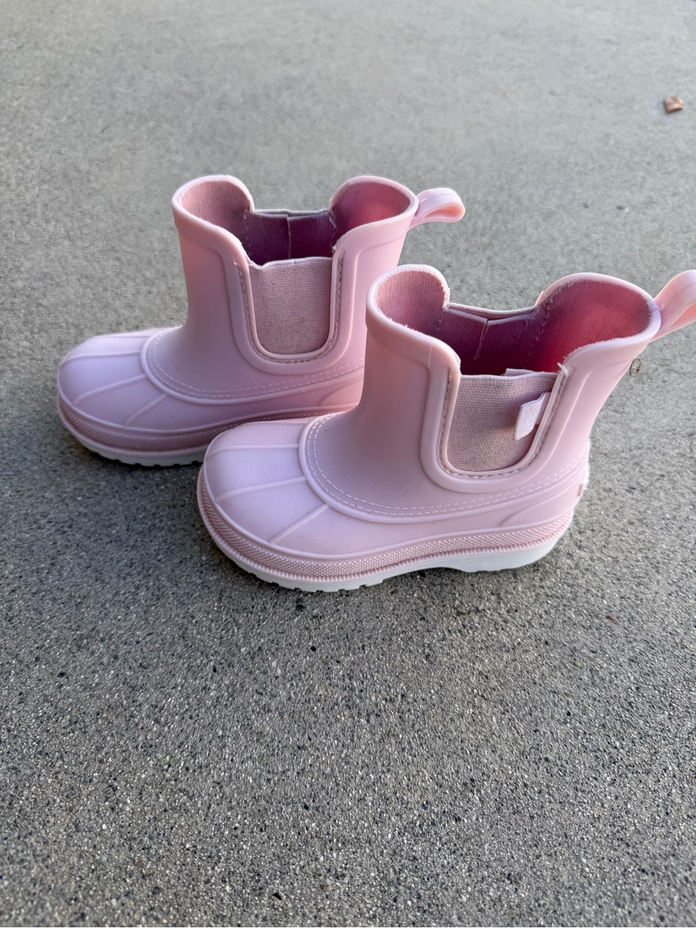 Toddler Pink Sperry Rain Boots - Lightweight Slip-On